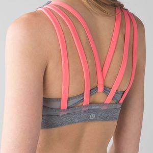 Lululemon Energy Bra Exhale, Sz 10, Heather Slate